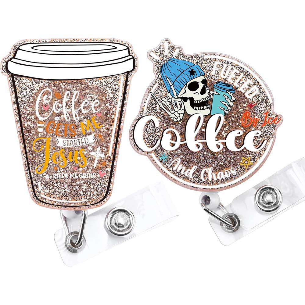Minimalistische kreative Kaffeetasse Acryl versenkbare Abzeichen Brosche