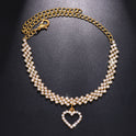 Modisches Fußkettchen mit Diamant-Strass für Damen