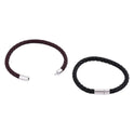 Lässiges, schlichtes Armband aus gewebtem PU-Leder