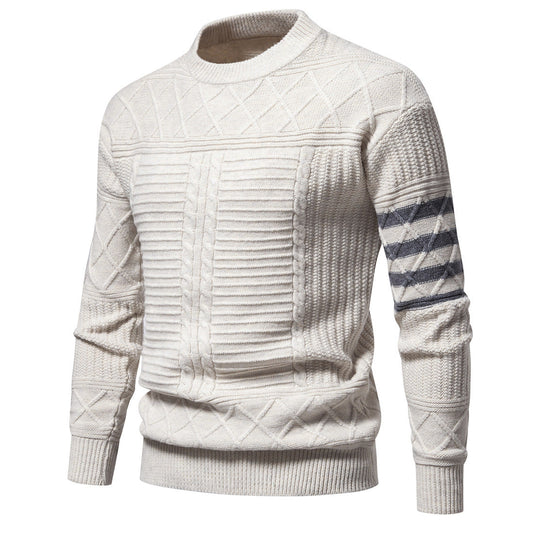 Herren Strickpullover Mode Einfache Farbabstimmung