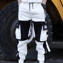 Kordelzug Hosen Hosen Hip Hop Lose Nähte Kontrast Farbe Casual Hosen Jungen Overalls