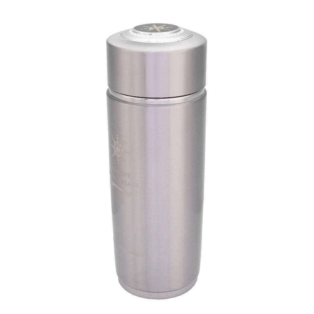Edelstahl-Alkaliwasserflasche, tragbarer Nano-Balance-Bioenergie-Ionizer-Becher (Silber)