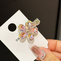 Fantasy Kristall Blumen Exquisite Seite Haarspangen
