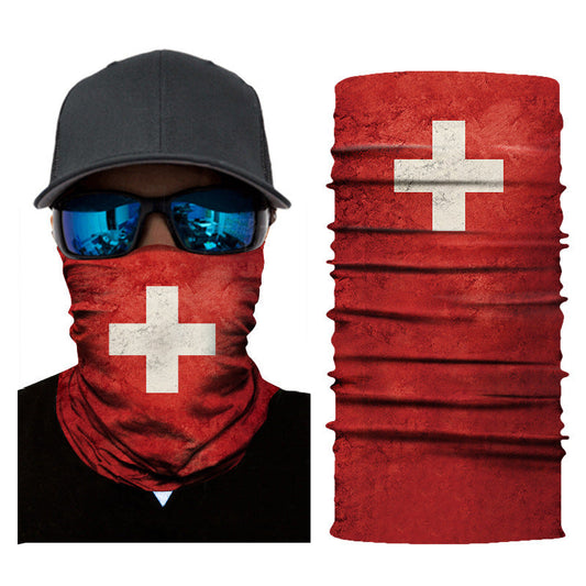 Nahtloses Stirnband mit Digitaldruck und Nationalflagge
