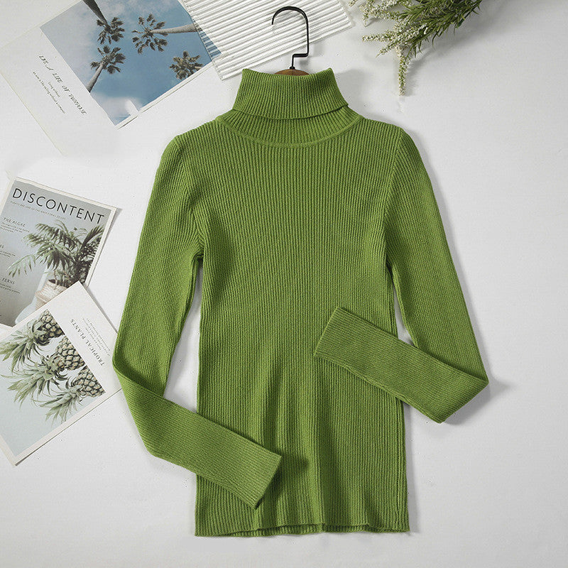 Bottoming Shirt Women's Long-sleeved Pullover All-match Slim-fitting Tight-fitting Sweater