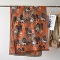 Autumn And Winter New Cashmere-like Thickened Oil Painting Jacquard Scarf