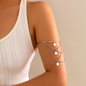 Armband mit Pailletten und Quaste für Damen