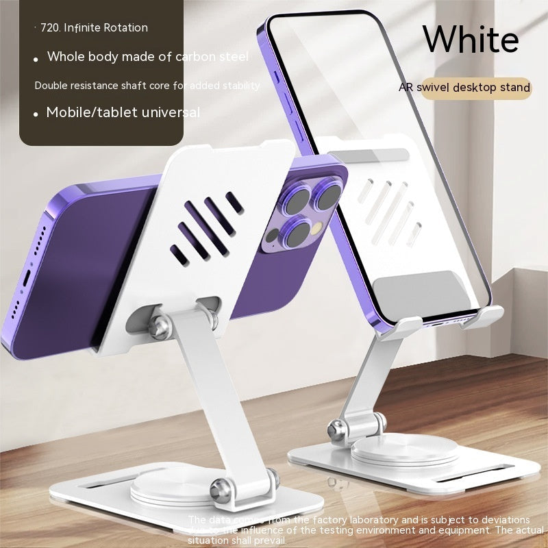 360 Grad drehbarer Metall-Handyhalter für den Schreibtisch, Ständer für Telefonpad, verstellbarer Desktop-Tablet-Halter, Tisch-Handyständer