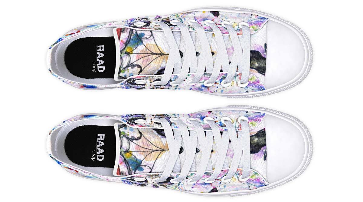 Modische Print Paar Low-Top Canvas Schuhe