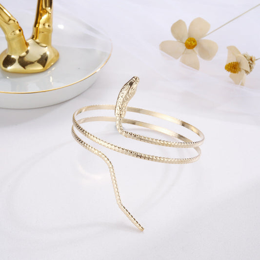 Persönlichkeitstrend Doppellagiges Armband in Schlangenform