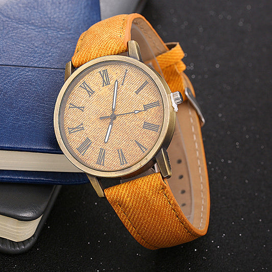 Explosive Damen-Armbanduhr mit Jeansgürtel, modische Armbanduhr