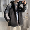 Fried Street Fashion Hong Kong Stil Paar Lose Lamm Plüsch Jacke