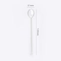 Creative Milk Dessert Spoon Colorful Transparent High Temperature Resistant Glass