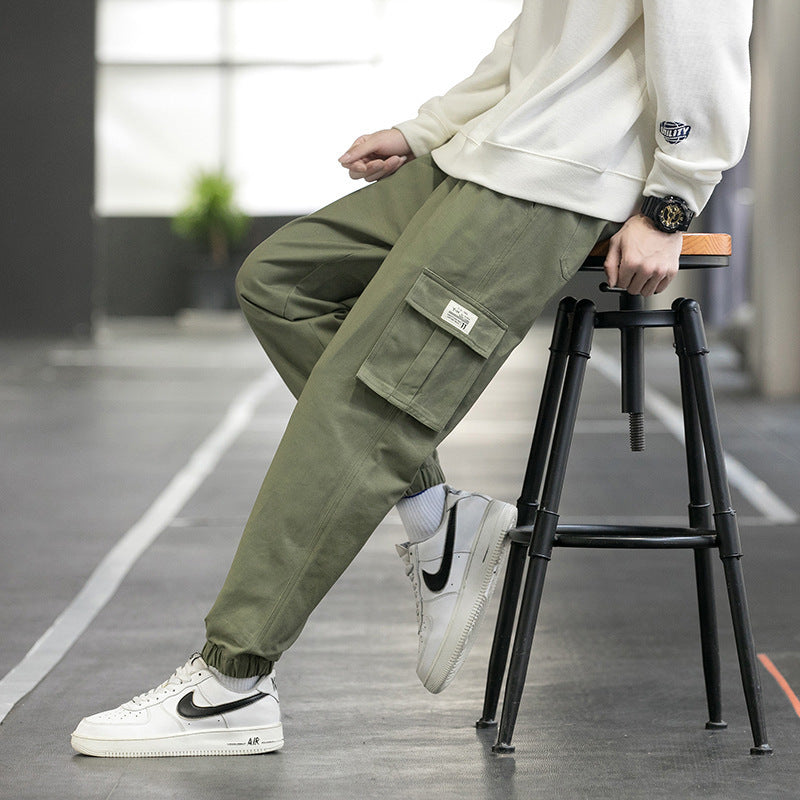 Cargohose Herren Streetwear Jogger Casual Jogginghose Techwear Army Hose