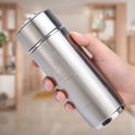 Edelstahl-Alkaliwasserflasche, tragbarer Nano-Balance-Bioenergie-Ionizer-Becher (Silber)