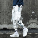 Kordelzug Hosen Hosen Hip Hop Lose Nähte Kontrast Farbe Casual Hosen Jungen Overalls