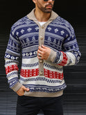 Herbstpullover Strickmantel für Herren
