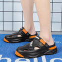 Strandsandalen Sommer Herren Plateau rutschfeste Sandalen mit doppeltem Verwendungszweck Oberbekleidung Outdoor Große Lochschuhe