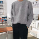 Pullover für Herren im Retro-Stil mit Rundhalsausschnitt und vertikalem Muster