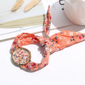 Damen-Armbanduhr mit Blumenmuster