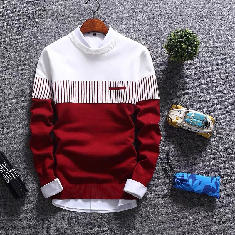 Herren Pullover mit Rundhalsausschnitt