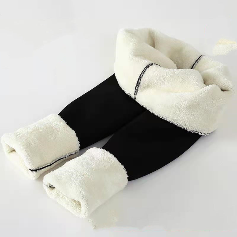 Winter-Leggings aus dickem Lammkaschmir und Samt mit hoher Taille und enger Passform, warm