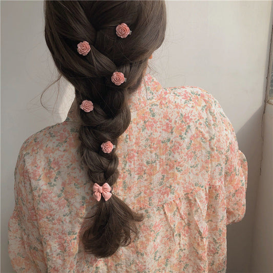 Soft Girl Cute Series Pfirsich Haarspange Haarnadel