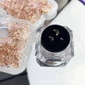 Außenhandel Produkte Rose Gold Metall Ultra-dünne Zahn-dekoration Strass 3 PCsbox Metall Hohl Scheibe Zähne