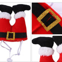Weihnachtskostüm für Hunde und Katzen, Weihnachtsmütze für Haustiere, Outfit für kleine Hunde, süße Fleecemütze, Party-Event-Bekleidung, lustiges Kleidungsaccessoire