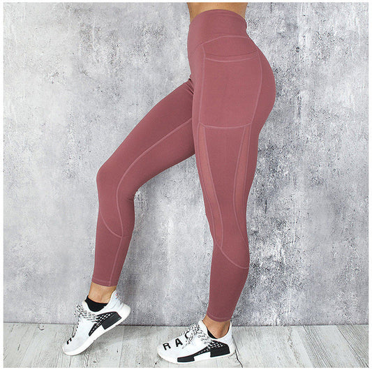 Schnelltrocknende, verkürzte Leggings mit Netznähten für Laufsport, Fitness, Yoga