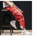 Lockere, gerade 9-Punkte-Hip-Hop-Hose