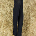 Schlankmachende Leggings aus gestricktem Leinen mit reinem Farbmuster