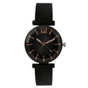 Modische Armbanduhr für Damen mit Farbverlauf und Silikonarmband