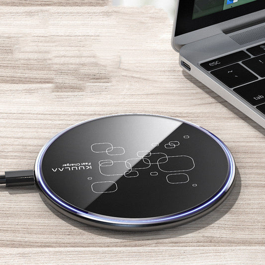 Drahtlose Ladegerät Desktop Disc Ultra-dünne Schnelle Ladung Handy Drahtlose Ladegerät