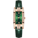Temperament Pu Gürtel Diamant Britische Damenuhr