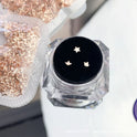 Außenhandel Produkte Rose Gold Metall Ultra-dünne Zahn-dekoration Strass 3 PCsbox Metall Hohl Scheibe Zähne