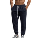 Europäische und amerikanische Herbst- und Winter-Herren-Strickhose aus Tiha, lässig, atmungsaktiv, Sporthose in Übergröße mit Kordelzug