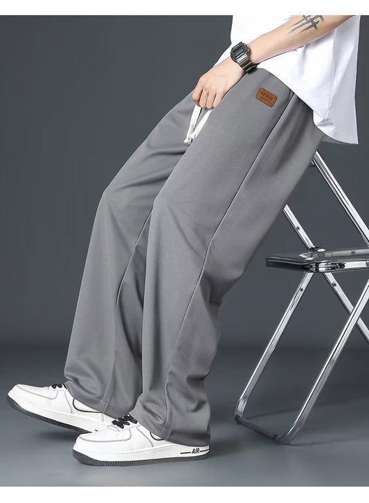 Eisseidenhose für Herren, dünne, gerade, lockere Hose