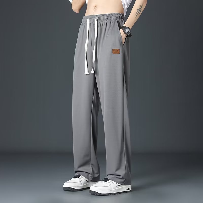 Eisseidenhose für Herren, dünne, gerade, lockere Hose
