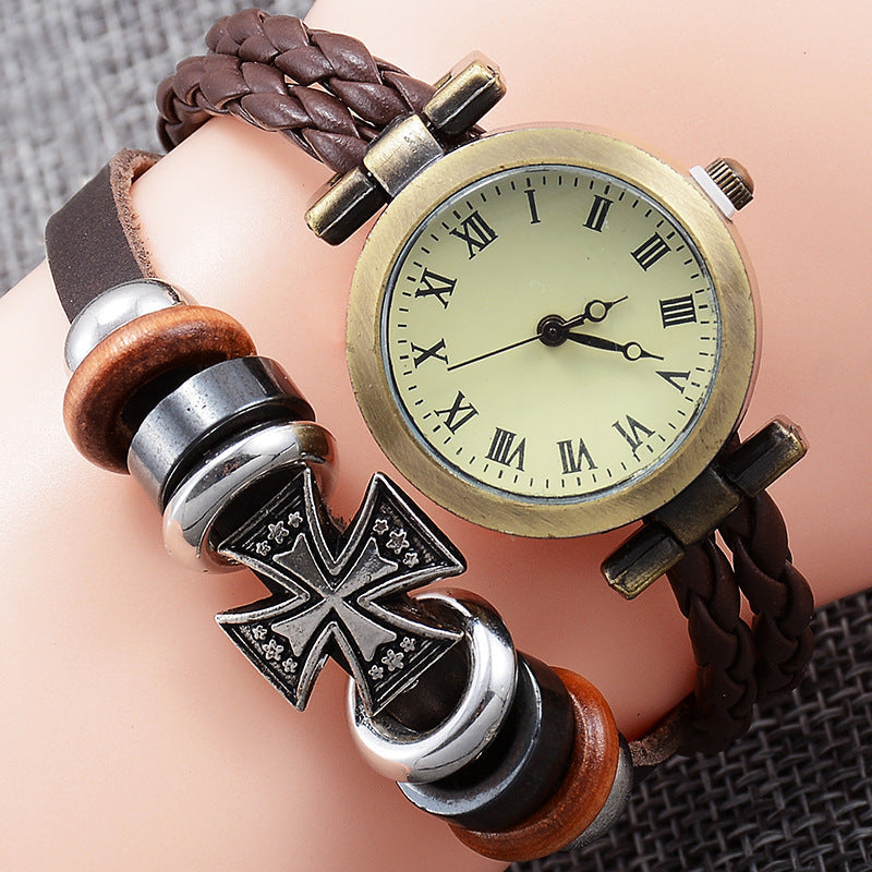 Vintage Craft Armbanduhr Damen Fashion Twist