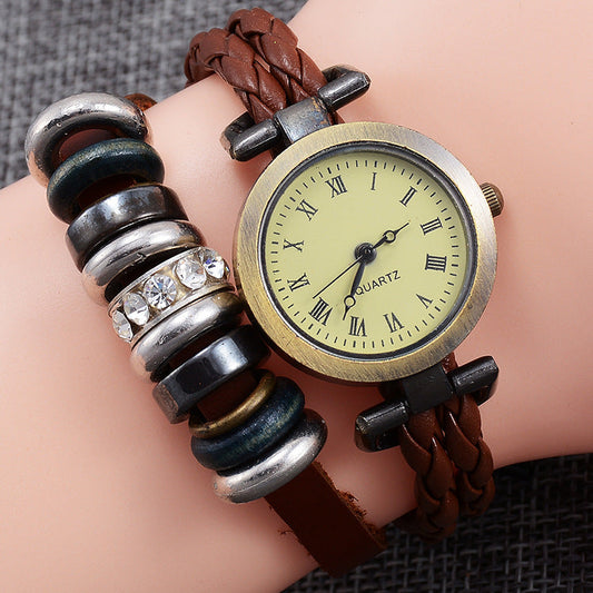 Vintage Craft Armbanduhr Damen Fashion Twist