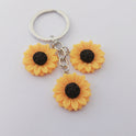 Goldener Sonnenblumen-Schlüsselanhänger, süßer, einfacher Anhänger für Tasche und Gepäck
