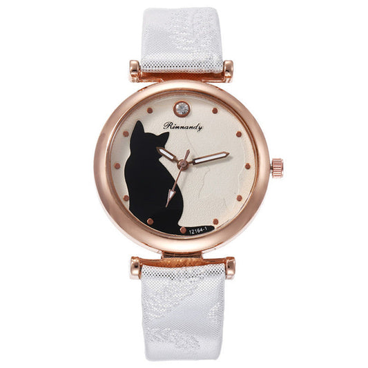 Damenmode Casual Diamant Quarzuhr