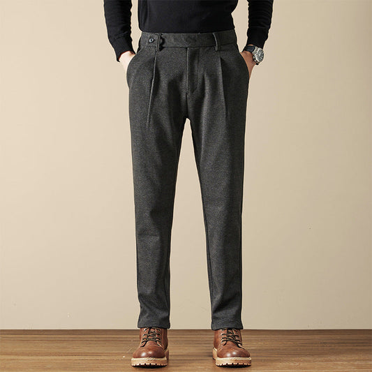 Herrenhose Locker Gerade Wollhose