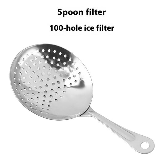 Poröser runder Löffel Cocktail Eisfilter Mixer Bartending Werkzeug