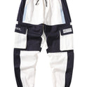 Kordelzug Hosen Hosen Hip Hop Lose Nähte Kontrast Farbe Casual Hosen Jungen Overalls