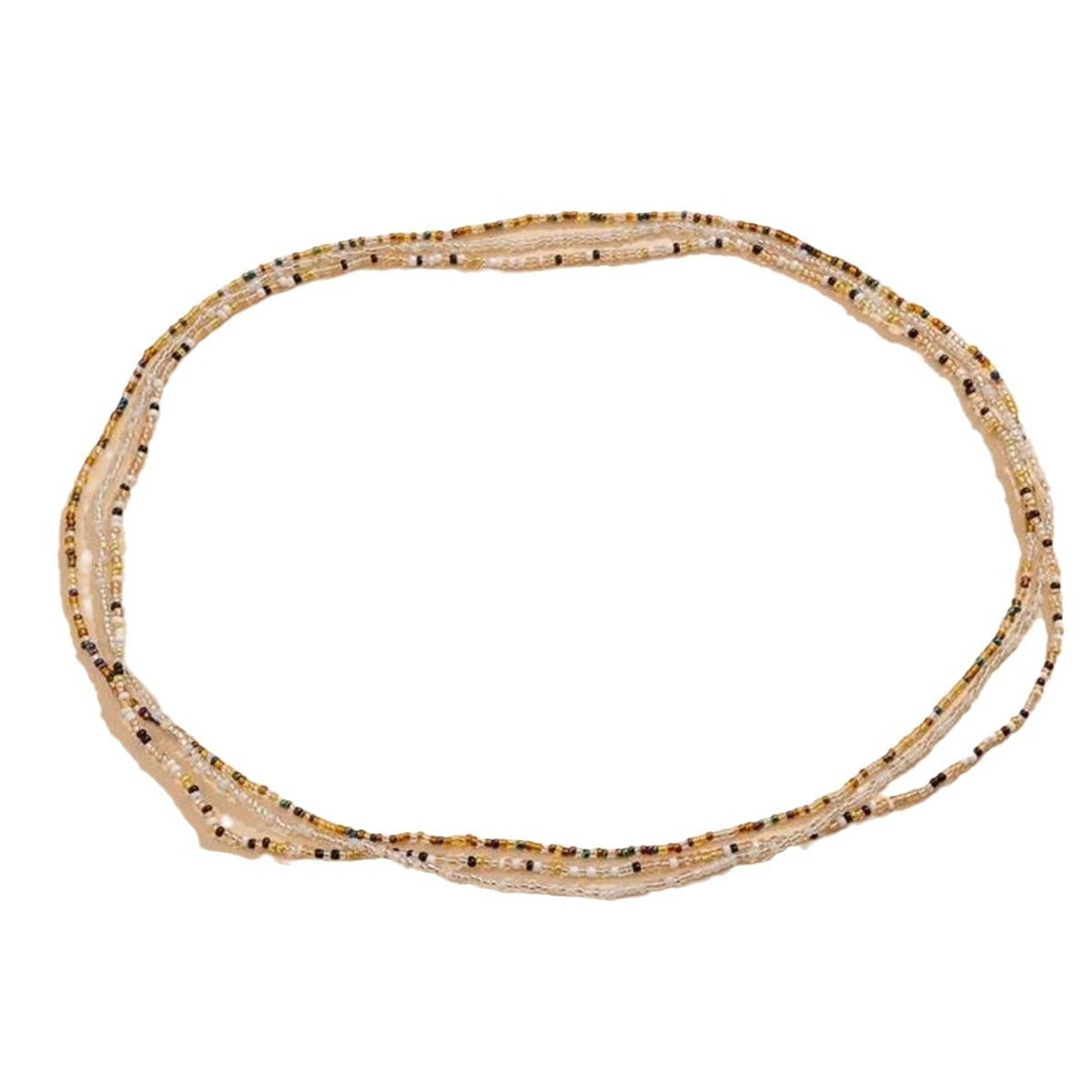 Mode Drei Trend Mischfarbe Perle Taille Kette Weibliche Strand Urlaub Stil Körper Ketten Anzug