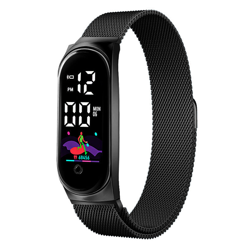 Innovatives, farbenfrohes, wasserdichtes Touchscreen-Armband und Uhr