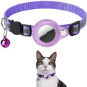 Haustierhalsband mit Glöckchen Airtag Reflektierendes Halsband