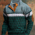Frühling und Herbst Reißverschluss Digitaldruck Herrenpullover